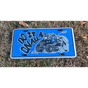 License plate- Do it on all 4’s- 4x4 jeep